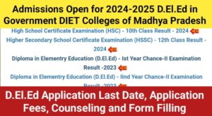 D.El.Ed Admission 2024