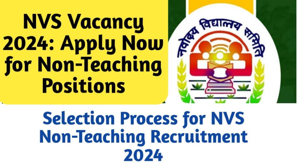 NVS Recruitment Vacancies 2024