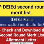 MP DEd second round merit list