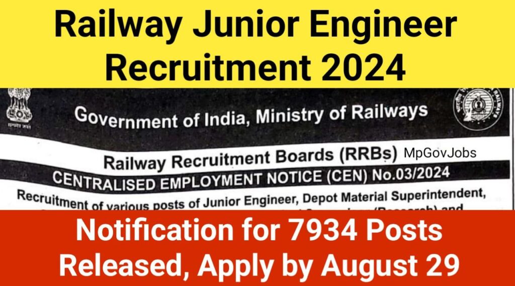 Railway Junior Engineer Recruitment