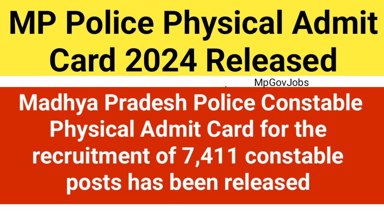 MP Police Physical Admit Card 2024