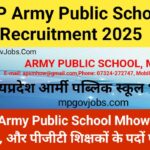 Army Public School Mhow Recruitment 2025