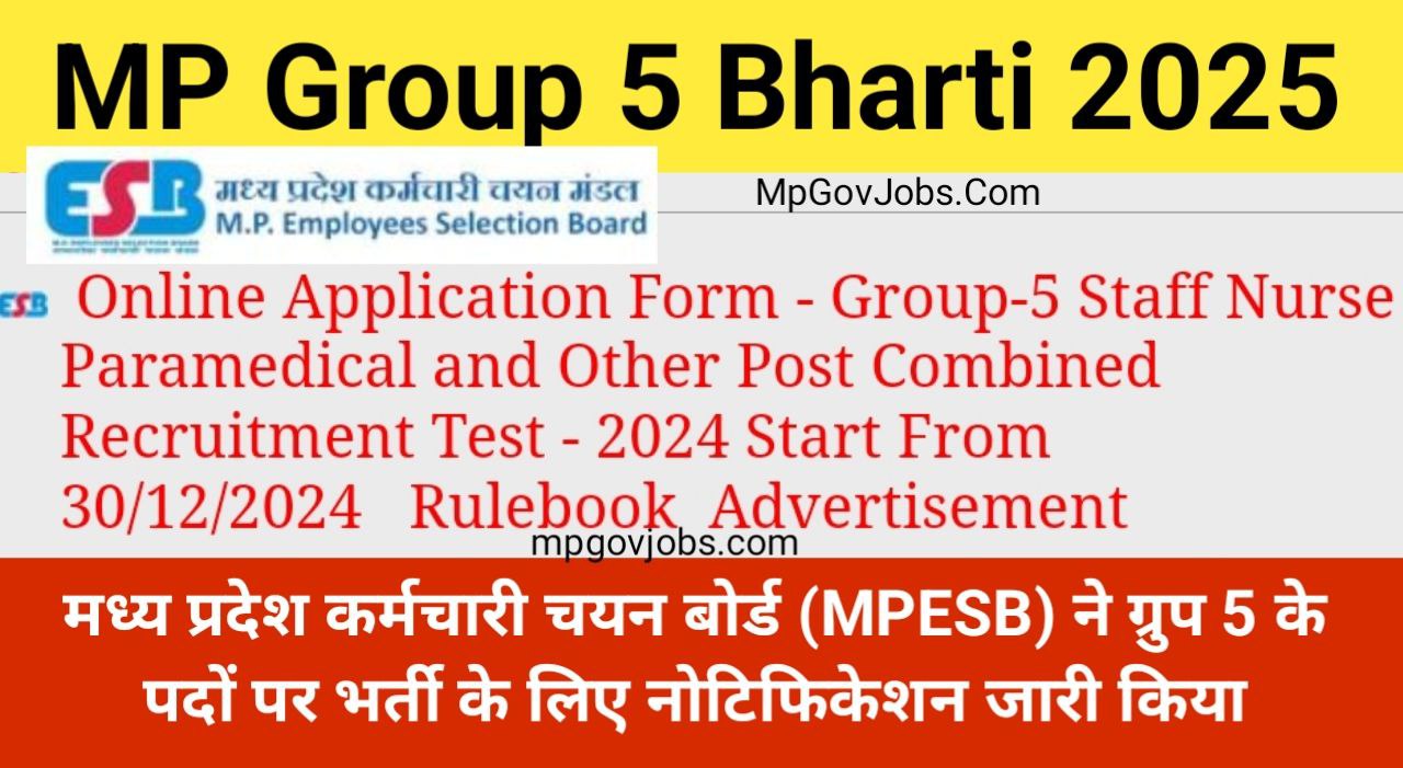 MPESB Group 5 2025 Application Form