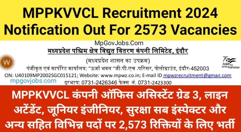 MPPKVVCL Recruitment 2025