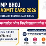 MP Bhoj Admit Card 2026