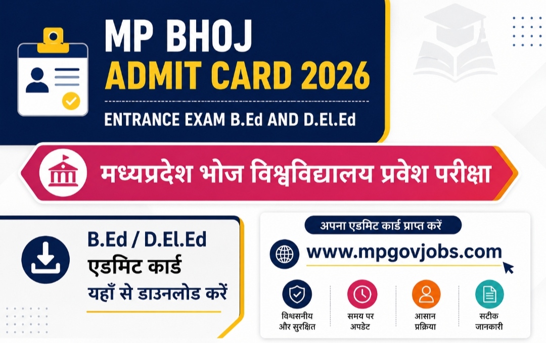 MP Bhoj Admit Card 2026